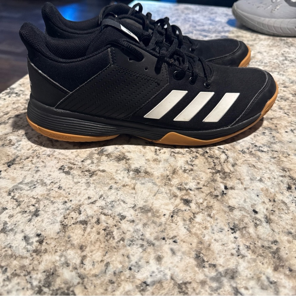 Adidas Men's Black and White Athletic Shoes